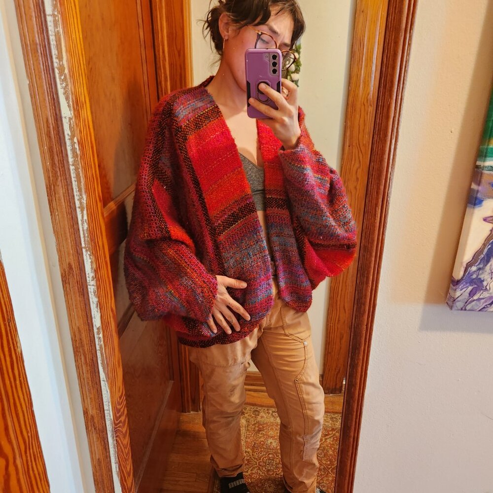 Carol Furtado Handwoven Multi-color Cardigan